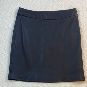 T by Alexander Wang Black Leather Mini Skirt